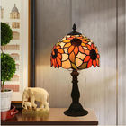 Tiffany Table Lamp 20cm Sun Flower Lamp Shape E27 table lamp vintage(WH-TTB-59)