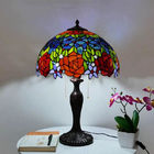 40CM Tiffany Table Lamp Rose Lampshade Bedroom nightstand lamp(WH-TTB-80)