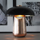 Modern Simple Metal Plating Mushroom Design Single Ongo Battery LED Table Lamp(WH-MTB-220)
