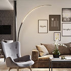 Arc Floor Lamp Dimmable APP Control Colorful Black White Corner Floor Lamp Bedroom Decor  Stand Lighting(WH-MFL-16)