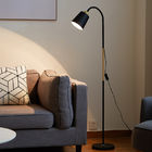 Nordic White Black Wood Color Floor Lamp Modern E27 Floor Lamps Standing Simple led corner floor lamp(WH-MFL-23)