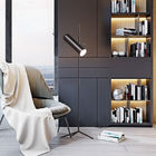 Post-modern LED Tripod Floor Lamp Creative Living Room Study Bedroom Floor Lamp(WH-MFL-52)