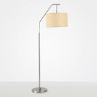 Modern Metal Floor Lamp Modern E27 Floor Lamps Standing Simple Fabric Shade Standing Lamp(WH-MFL-74)