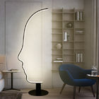 Postmodern Floor Lamp Human Face LED Floor Lamp Hotel Livingroom Bedroom scandinavian floor lamp(WH-MFL-102)