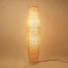 Bamboo Wicker Rattan Shade Vase Floor Lamp Fixture Rustic Asian Japanese Stand light（WH-WFL-05)