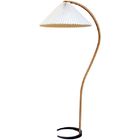 Wooden Floor Lamp Nordic Design Fishing Pleated Fabric Lampshade Classical Floor Standing Light(WH-WFL-13)