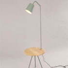 Standing LED iron tripod floor lamp for sitting room Studio wooden floor lamp(WH-WFL-15)