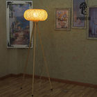 Weaving rattan wicker bamboo floor lamp for living room minimalist light（WH-WFL-16)