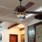 LED Ceiling Fan Light Tiffany Fan Light Jane Ceiling Fan Light Wooden Room Decoration industrial ceiling fan(WH-CLL-32)
