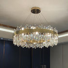 Modern Foyer Round Chandelier Luxury K9 Crystal Dimmable Pendant Lamp Cable Hanging Lamp (WH-MI-305)