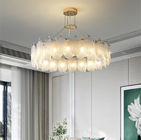 Living Room Glass Led G9 Pendant Lights Lustre Round White Chandelier(WH-MI-309)