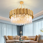 Modern luxury round gold crystal chandelier ceiling lights for living room(WH-CY-160)