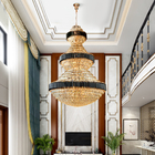 Top Luxury Crystal Staircase Chandelier Lighting Villa Lobby Hotel Project Large Chandelier(WH-NC-56)