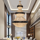 Top Luxury Crystal Staircase Chandelier Lighting Villa Lobby Hotel Project Large Chandelier(WH-NC-56)