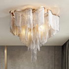 Traditionally chandelier Living room Bedroom modern Ceiling Light Fixture tassel Lamp（WH-CC-23)