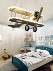 Creative Led Children's Aircraft Lamp Boy Bedroom Room Lamp Modern Personality Fashion Simple Cartoon Chandelier(WH-MA-1