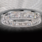 Modern Living Room Foyer Sitting room Chandeliers Round Chrome Sliver Ceiling lights(WH-CA-57)