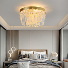 Stainless Steel Gold Lighting Modern Polished Round led flush mount ceiling light fixture(WH-CA-89)