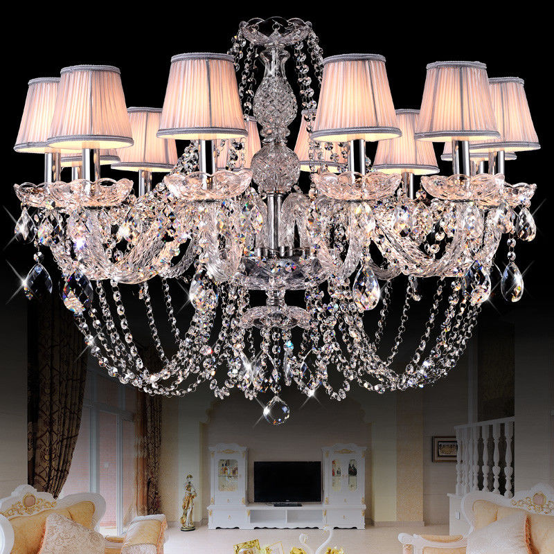 Quality Modern Led Ceiling Lights Acrylic European Style Crystal Chandeliers Modern Led For Living Room Kitchen Res De Sala Cristal Wedding