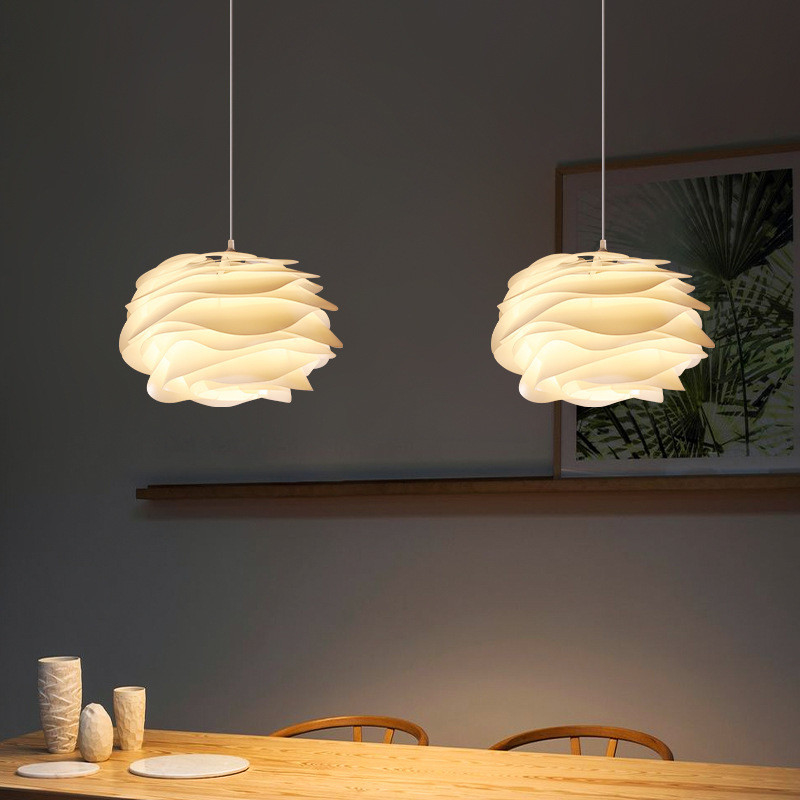 Danish Designer White Rose Chandelier For Bedroom Living Room Hudgins Designer Pendant Lamp(WH-MI-347)