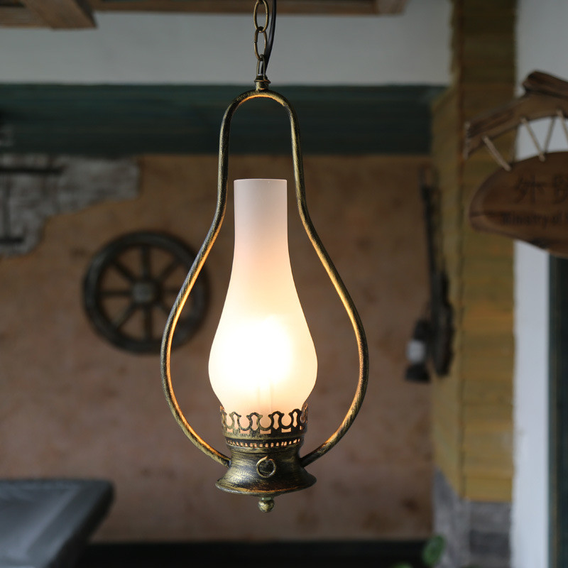 Vintage Pendant Light Loft Industrial  Cafe Bar Kitchen Bottle Restaurant Iron kerosene lamp(WH-VP-182)