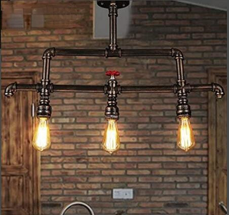 Loft Vintage Creative Industrial Wind Iron Pipe Pendent Lamp(WH-VP-211)