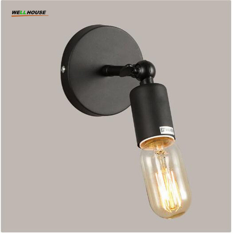 Sconce Wall Lights Vintage E27 Loft Iron Lamp Retro Industrial Sconce Wall Lights Vintage E27 Loft Iron Lamp Retro Industrial Metal Lighting Bathroom