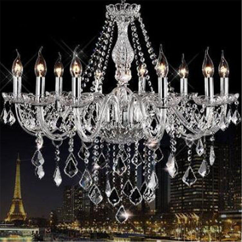 Modern Crystal Chandelier Light Fixtures Clear K9 Res De Modern Crystal Chandelier Light Fixtures Clear K9 Res De Cristal Lamp For Living Room