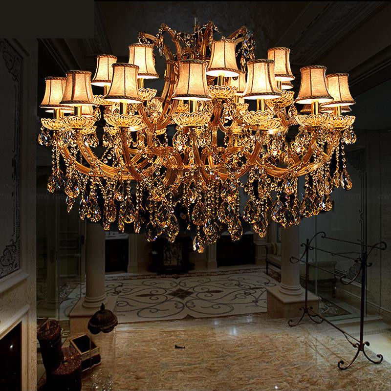 Classic crystal chandeliers Lighting 24 Lights For Hotel Project (WH-CY-55)