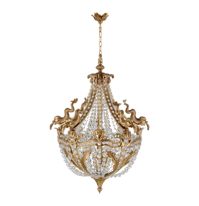 Brass industrial chandelier Lighting Fixtures For Indoor home Lighting (WH-PC-34)
