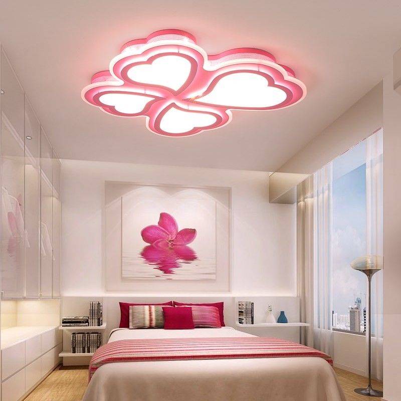 Kids ceiling Led lights for bedroom study room pink white Color (WH-MA-103)