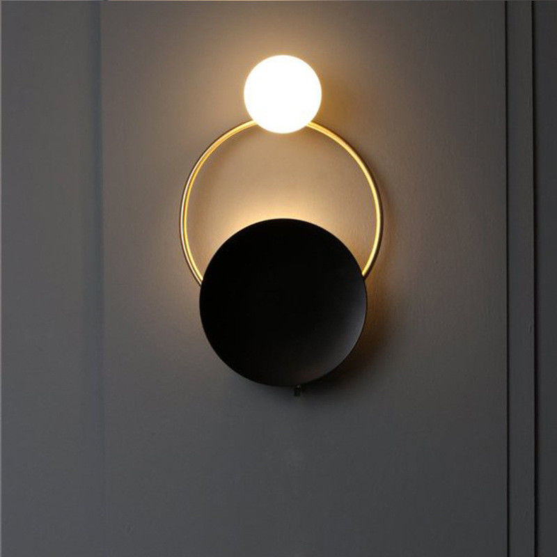 Golden Wall Sconce Lights Fixture Nordic Ring Bedside Lamps wall mount ring light (WH-VR-104)