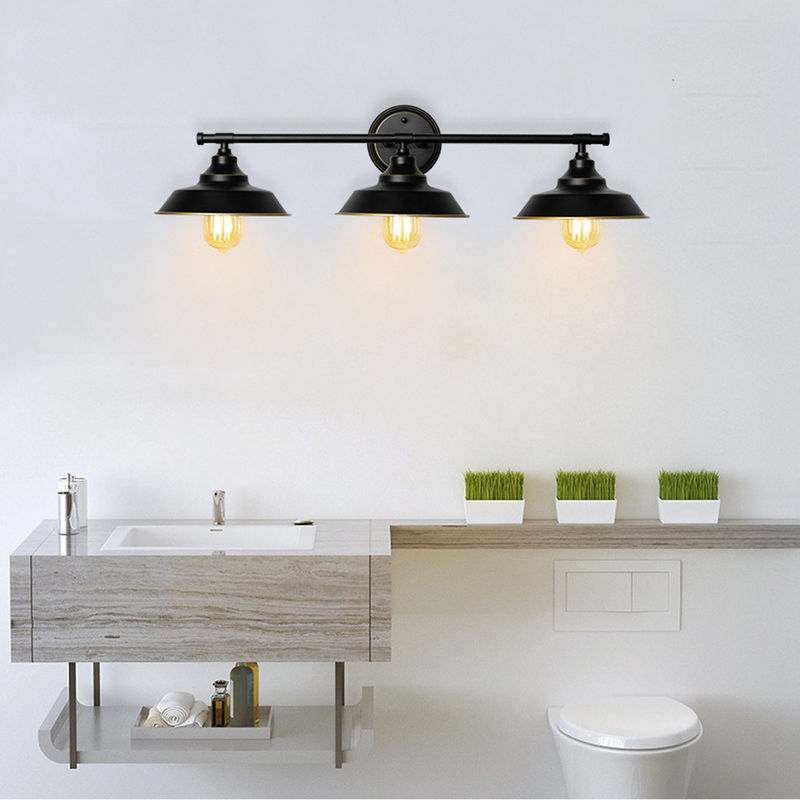 Bathroom Vanity Light 3 Light Wall Sconce Fixture Gooseneck Wall Mount Lamp （WH-VR-107）