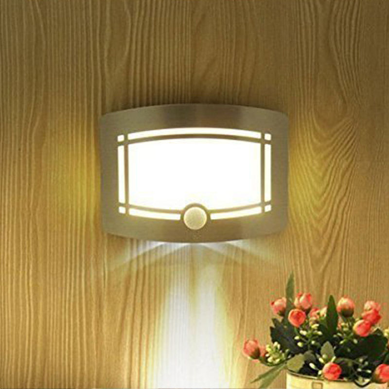 Motion Sensor Activated LED Wall Lamp Battery Operated Wireless Night Light(WH-RC-29)