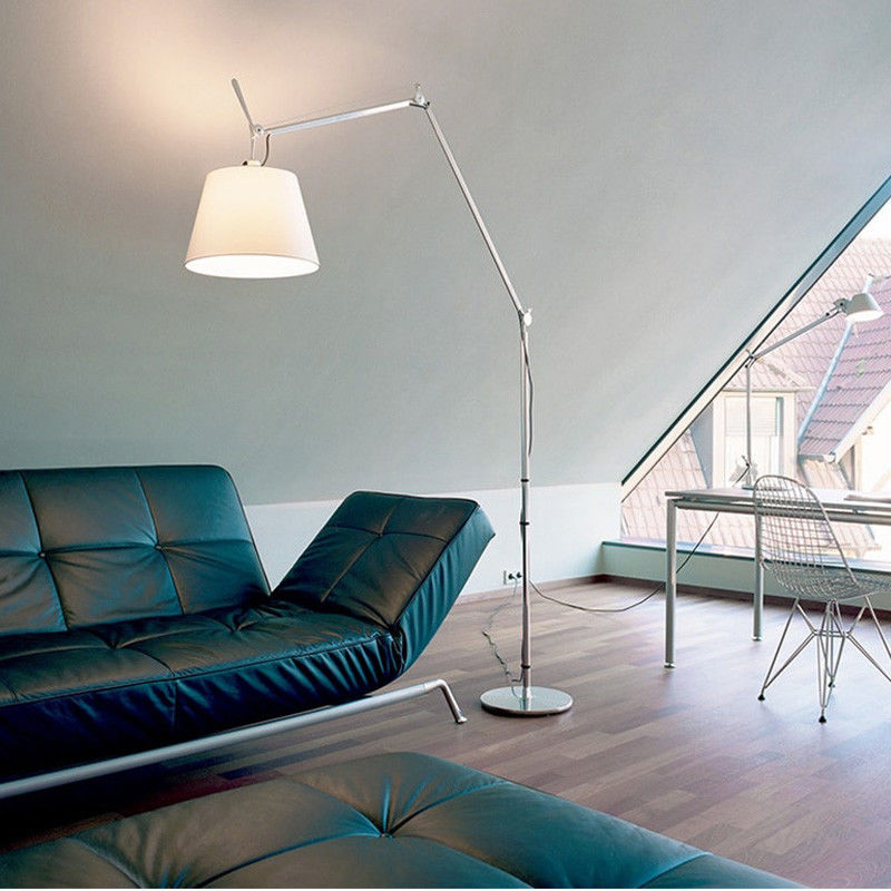 Nordic Design Artemide Tolomeo Maxi Floor Lamp Swing Arm Lndustrial Metal Standing Lamp (WH-MFL-67)