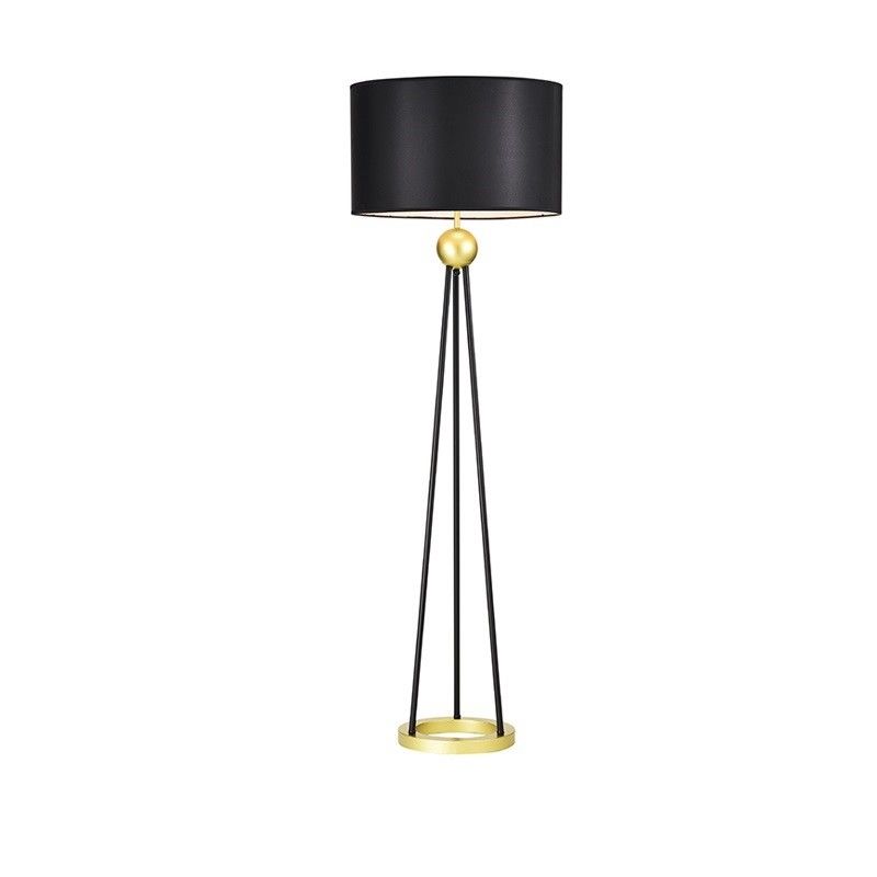 Hotel Industrial Retro Black Hardware Cloth Cover living room standing lamp(WH-VFL-13)