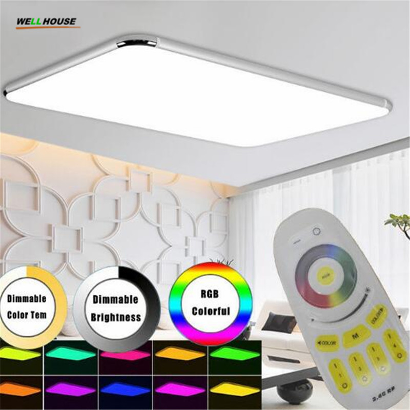 Modern Led Ceiling Lights RGB LED Ceiling Light Luminaria 2.4G RF