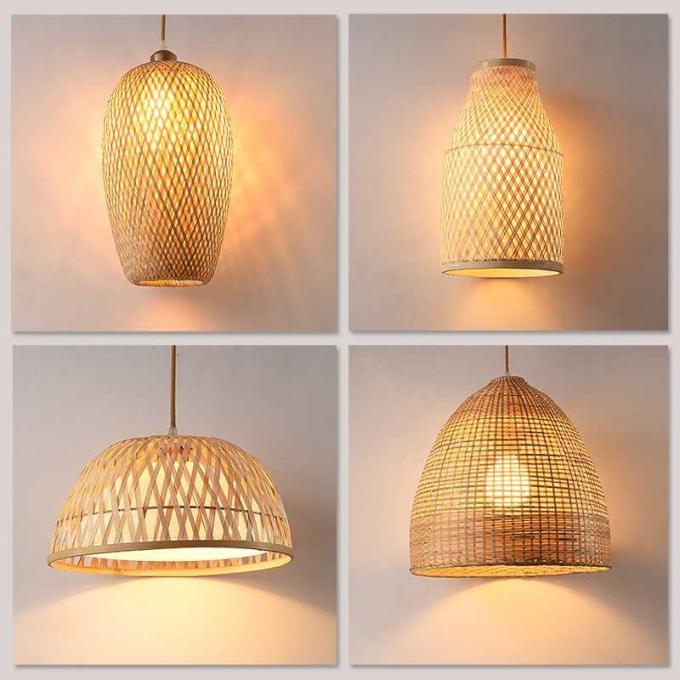 Wicker basket pendant lights Kitchen Dining room Sitting room Decor (WHWP18)