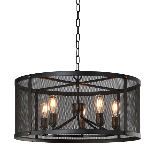 Black wrought iron pendant lights Kitchen Chandelier (WHCI47)
