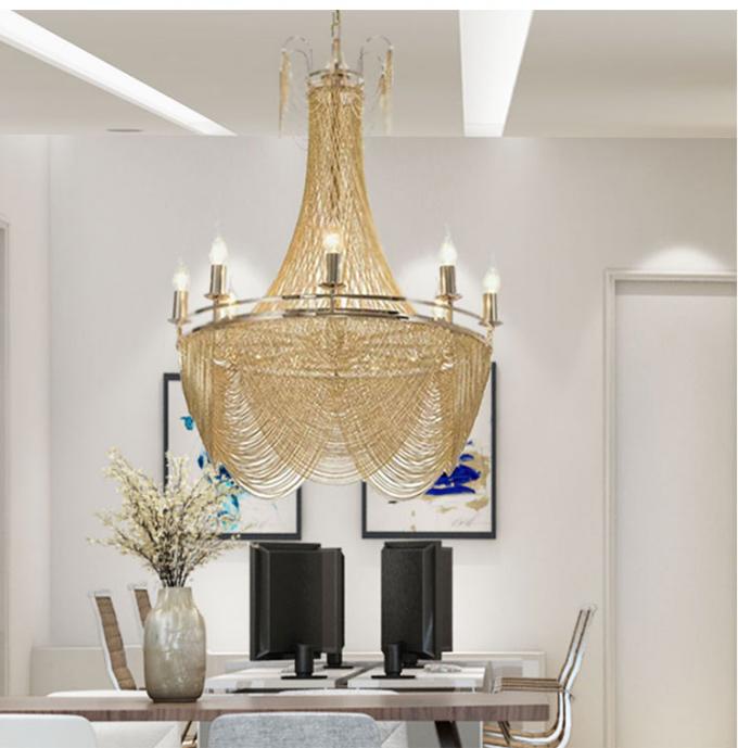 Chain link pendant light Hanging Chandelier Lighting (WHCC17)