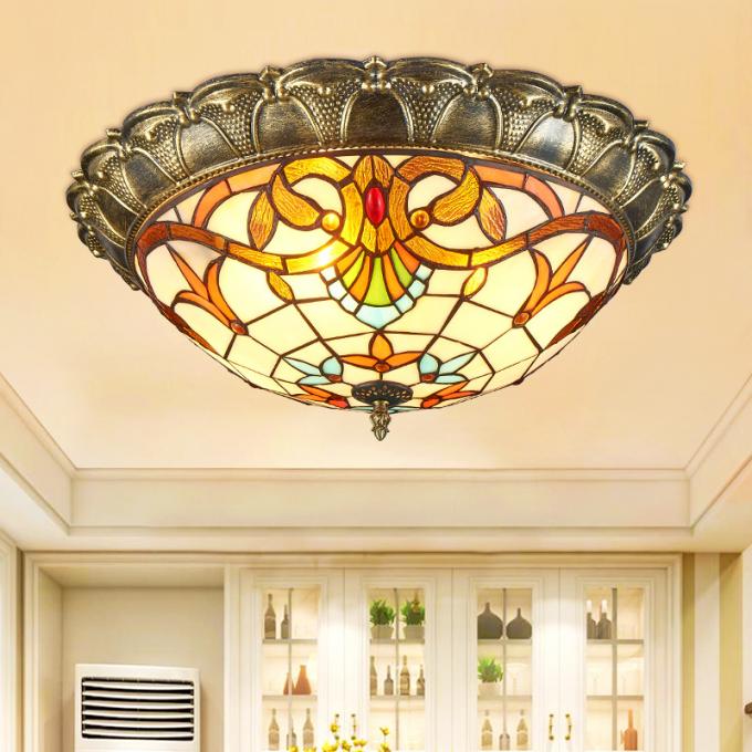 Authentic tiffany ceiling lamp for Bedroom Living room Lighting