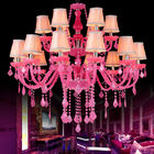 Pink Crystal Chandelier Low Price For Bar Foyer Living room Decor ( WH-CY-22)