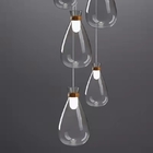 Nordic Modern Creative Glass Gloss Wishing Bottle Chandelier Simple Bedroom Bedside Bar Restaurant Lamp(WH-GP-112)