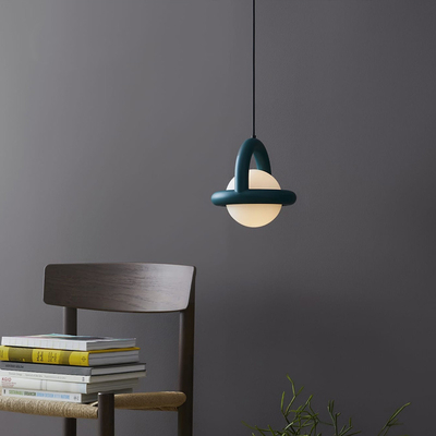 Red Black Bedroom bedside balloon pendant lamp designer art lamps cafe bar small pendant light(WH-AP-365)
