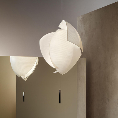 Nordic Silk Shell Pendant Light Modern Minimalist Fabric Art Lamps Hotel Chandelier(WH-AP-382)