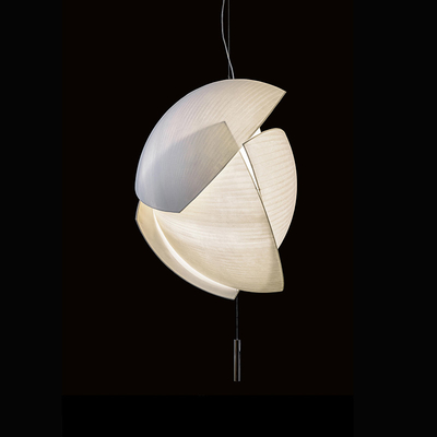 Nordic Silk Shell Pendant Light Modern Minimalist Fabric Art Lamps Hotel Chandelier(WH-AP-382)