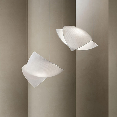 Nordic Silk Shell Pendant Light Modern Minimalist Fabric Art Lamps Hotel Chandelier(WH-AP-382)