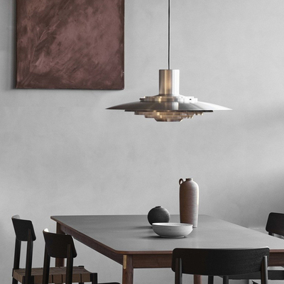 Retro Silver E27 Pendant Light Designer Creativity Decorative Dining Room Bedroom Hanging Light(WH-AP-386)