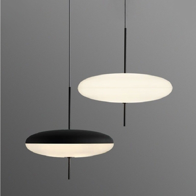 Black And White Flying Saucer Pendant Light Modern Art Bedroom Pendant Lamp(WH-GP-116)