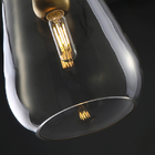 Retro Modern 1/3/6 Heads Brass Pendant Lamps Nordic Creative Cognac Glass Pendant Light(WH-GP-120)